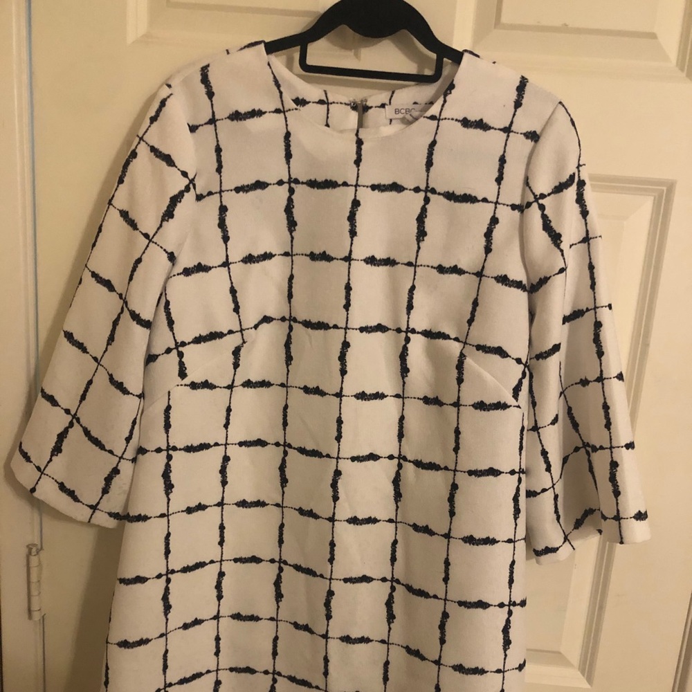 Black and White BCBG Shift Dress